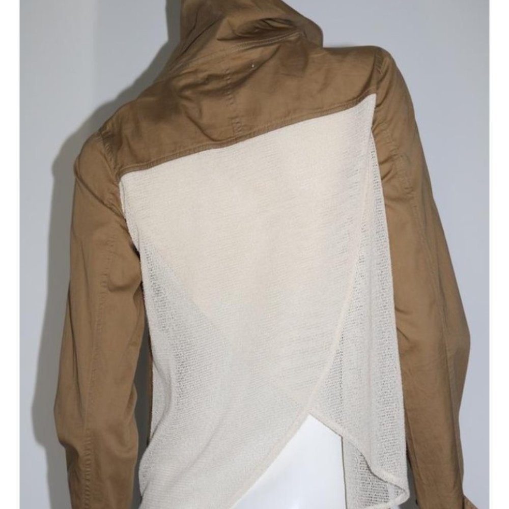 🧥Anthropologie NWT Camel Cotton Jacket, L - Picture 3 of 6